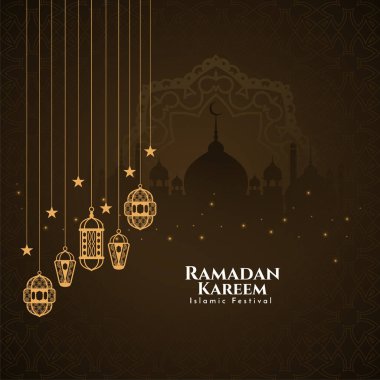 Ramazan Kareem İslami festival arkaplan vektörü