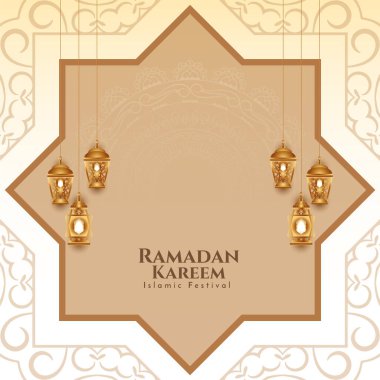 Kültürel Ramazan Kareem İslami festival arka plan vektörü
