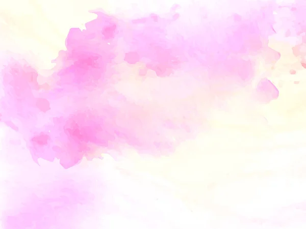 装飾的な柔らかいカラフルなピンクの水彩テクスチャデザインの背景ベクトル — ストックベクタ