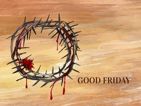 Good Friday Religious Holy Jejus Background Design Vector — Stock Vector