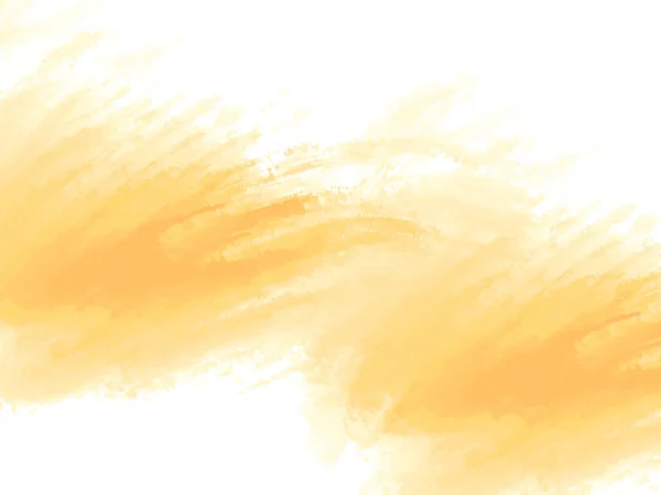 Желтый Цвет Кисти Мазок Дизайн Современный Вектор Фона — стоковый вектор