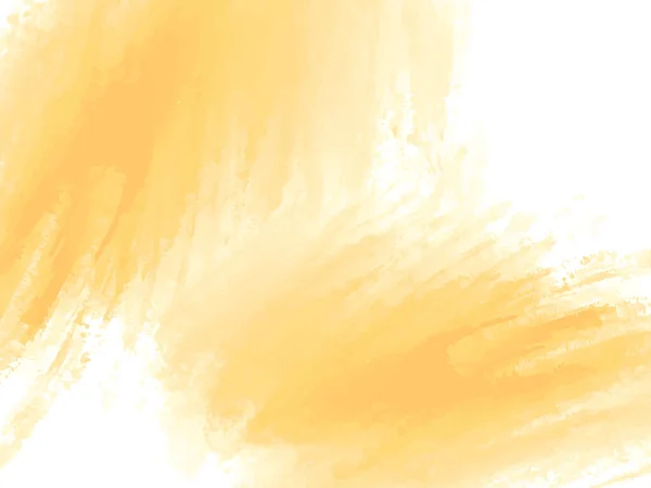 Elegant Yellow Watercolor Brush Stroke Design Background Vector — Stok Vektör