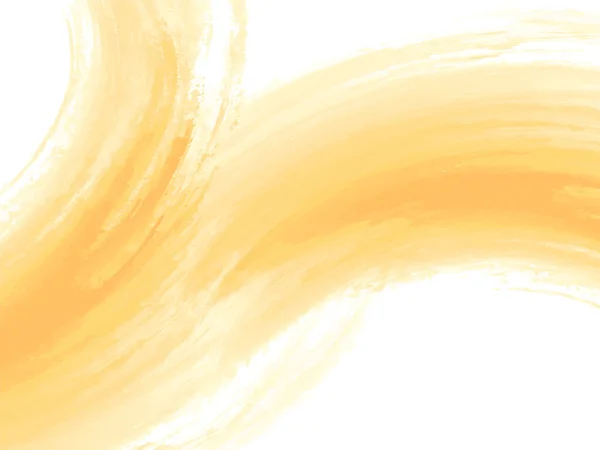 Sárga Akvarell Ecset Stroke Tervezés Textúra Háttér Vektor — Stock Vector
