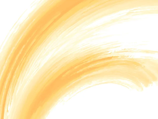 Elegant Yellow Watercolor Brush Stroke Design Background Vector — 图库矢量图片