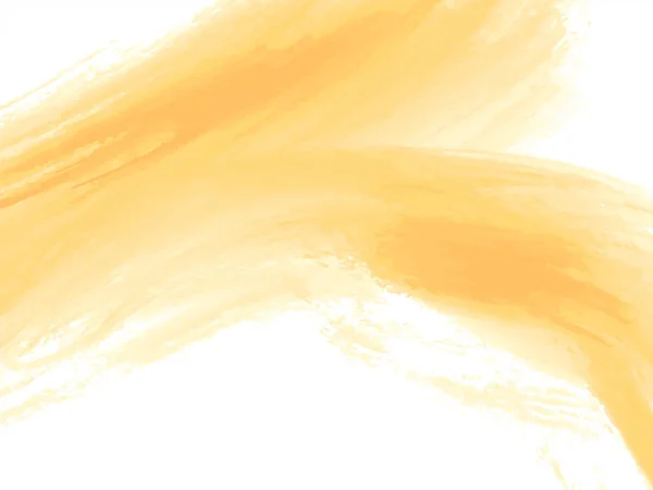 黄色の水彩ブラシストロークのデザインテクスチャの背景ベクトル — ストックベクタ