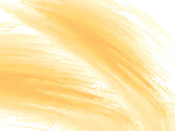 黄色の水彩ブラシストロークデザインの背景ベクトル — ストックベクタ