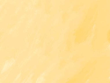 Soyut suluboya fırça darbesi tasarımı yumuşak sarı arkaplan vektörü