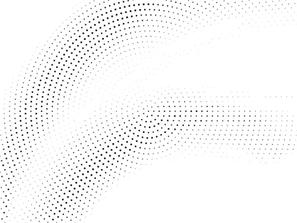 概要現代の円形のハーフトーン設計の背景ベクトル — ストックベクタ