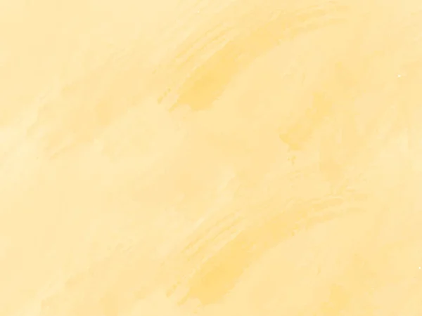 Abstraktní Akvarel Tah Štětce Design Měkké Žluté Pozadí Vektor — Stockový vektor