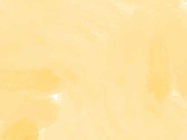 Abstraktní Akvarel Tah Štětce Design Měkké Žluté Pozadí Vektor — Stockový vektor