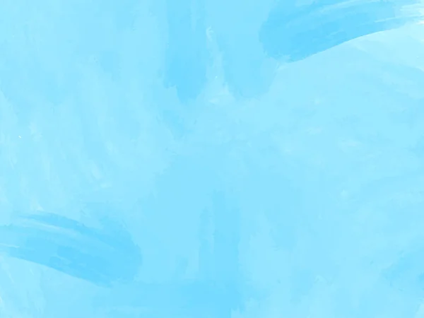 Dekorativní Akvarel Tahy Štětce Design Modré Pozadí Vektor — Stockový vektor