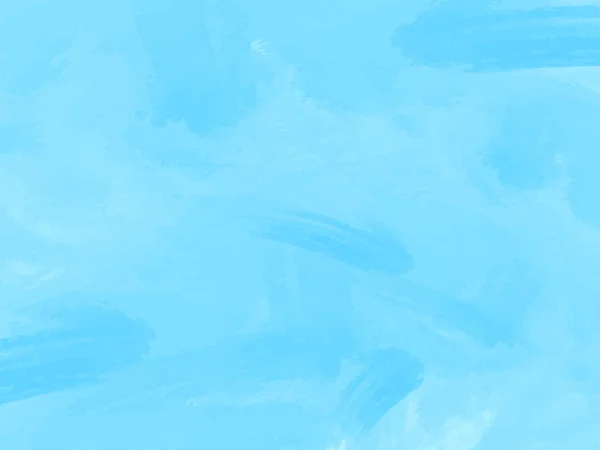 装飾的な水彩ブラシストロークのデザイン青の背景ベクトル — ストックベクタ