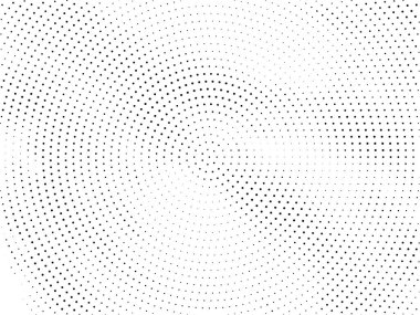 Abstract circular halftone design decorative background vector