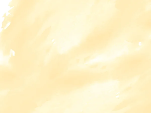 柔らかい黄色の水彩ブラシストロークテクスチャの背景ベクトル — ストックベクタ