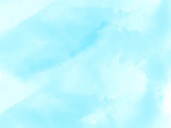 柔らかい青の水彩ブラシストロークのデザインテクスチャ装飾的な背景ベクトル — ストックベクタ