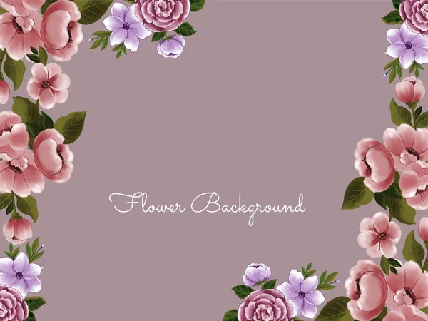 Dekorative Aquarell Blume Design Schönen Hintergrund Vektor — Stockvektor