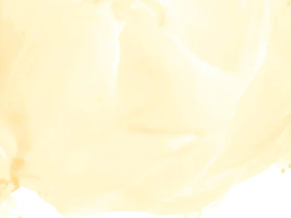 Měkká Žlutá Barva Akvarel Textury Pozadí Vektor — Stockový vektor