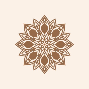 Şık etnik mandala tasarımı Güzel arka plan vektörü