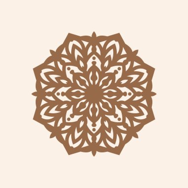 Şık etnik mandala tasarımı Güzel arka plan vektörü