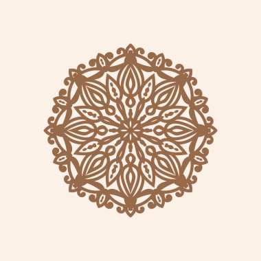 Etnik zarif mandala tasarım dekoratif element arkaplan vektörü