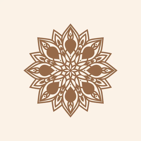 Stylový Etnický Mandala Design Krásné Pozadí Vektor — Stockový vektor