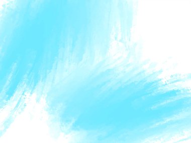 Modern mavi watrcolor fırça darbesi dekoratif arka plan vektörü