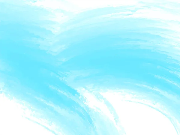 現代の青の水彩ブラシストローク装飾的な背景ベクトル — ストックベクタ