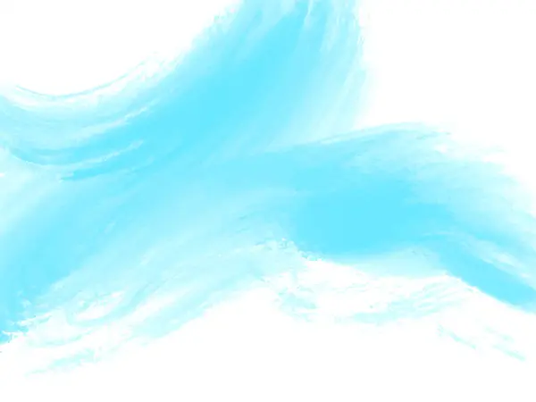 Abstrakte Blaue Wasserfarbe Pinselstrich Hintergrundvektor — Stockvektor
