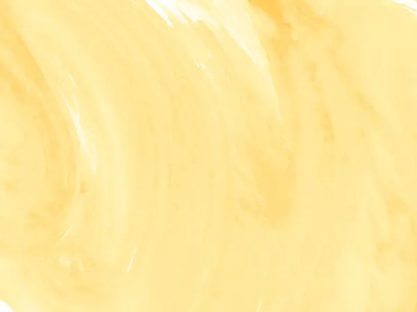 装飾的な黄色の水彩ブラシストロークデザインの背景ベクトル — ストックベクタ