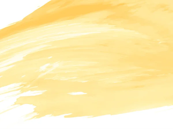 装饰黄色水彩刷笔划设计背景图矢量 — 图库矢量图片