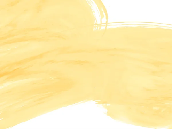 Abstracto Amarillo Acuarela Cepillo Trazo Diseño Fondo Vector — Vector de stock
