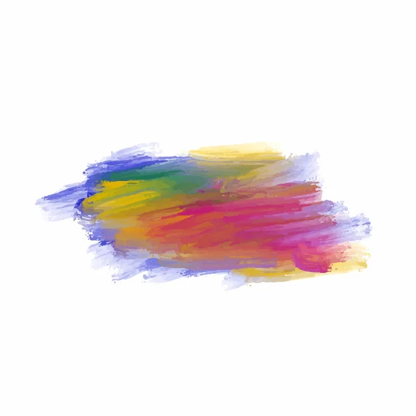 Abstract Colorful Watercolor Brush Stroke Design Vector — Stock Vector