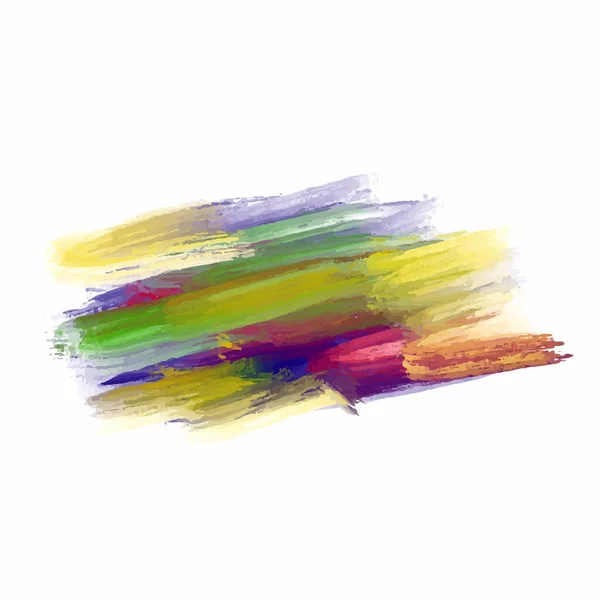 Abstract Colorful Watercolor Brush Stroke Design Vector — Stock Vector