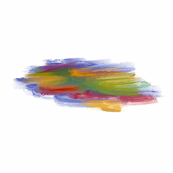 Abstrait Coloré Aquarelle Pinceau Course Design Vecteur — Image vectorielle