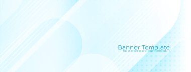 Soyut modern geometrik mavi bayrak tasarım vektörü