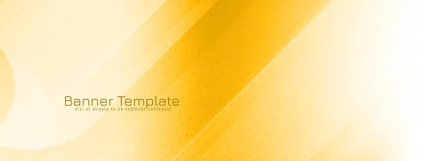 Κίτρινο Χρώμα Σύγχρονο Γεωμετρικό Διάνυσμα Σχεδιασμού Banner — Διανυσματικό Αρχείο