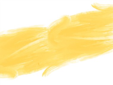 Yellow watercolor brush stroke design decorative background vector