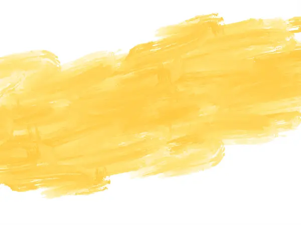 Elegant Yellow Watercolor Brush Stroke Design Background Vector — Stok Vektör