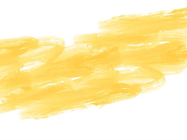 Elegant Yellow Watercolor Brush Stroke Design Background Vector — Vector de stock