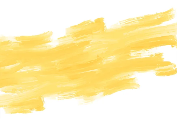 Elegant Yellow Watercolor Brush Stroke Design Background Vector — Wektor stockowy