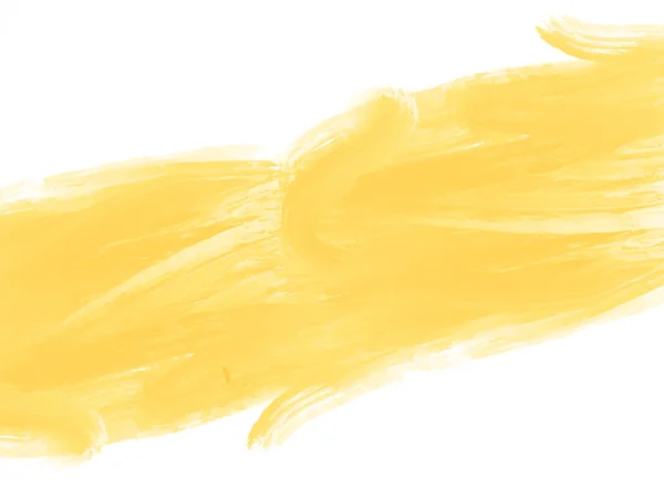 Yellow Watercolor Brush Stroke Design Decorative Background Vector — 스톡 벡터