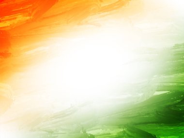Dekoratif Hint bayrağı teması Bağımsızlık Günü 15 Ağustos üç renkli arkaplan vektörü