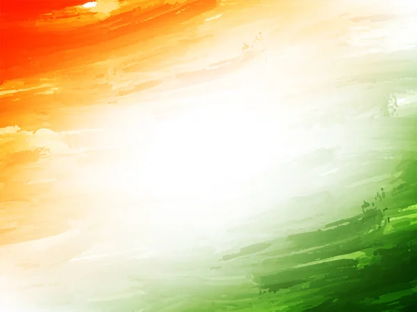 Drapeau Indien Décoratif Thème Jour Indépendance Août Tricolore Fond Vecteur — Image vectorielle