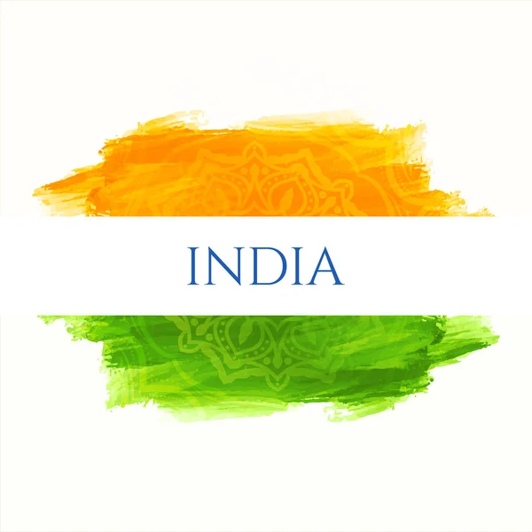 Абстрактная Тема Флага Индии Красивый Дизайн Изолированный Вектор Фона — стоковый вектор
