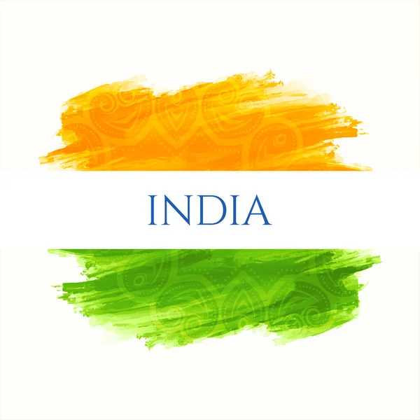 Αφηρημένη Ινδική Σημαία Θέμα Όμορφο Σχεδιασμό Απομονωμένο Διάνυσμα Φόντο — Διανυσματικό Αρχείο