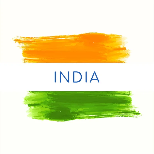 Elegantní Indická Vlajka Téma Moderní Design Izolované Pozadí Vektor — Stockový vektor