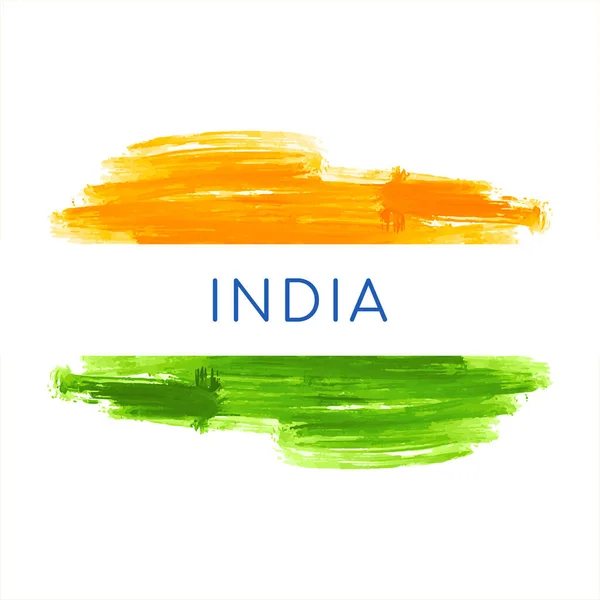Elegantní Indická Vlajka Téma Moderní Design Izolované Pozadí Vektor — Stockový vektor