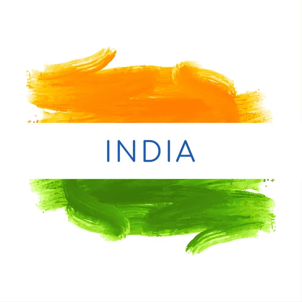 Элегантная Тема Флага Индии Современный Дизайн Изолированный Вектор Фона — стоковый вектор