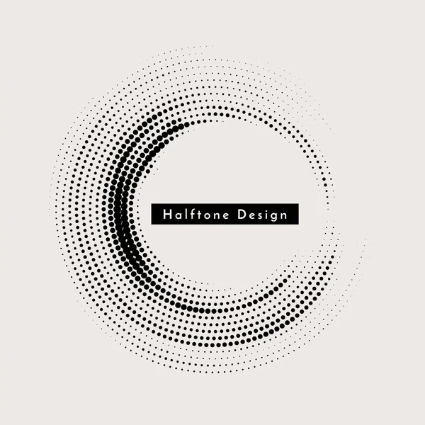 Abstract Circular Halftone Design Decorative Background Vector — Wektor stockowy