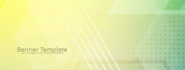 Modern yumuşak renkli geometrik tasarım modern pankart şablon vektörü